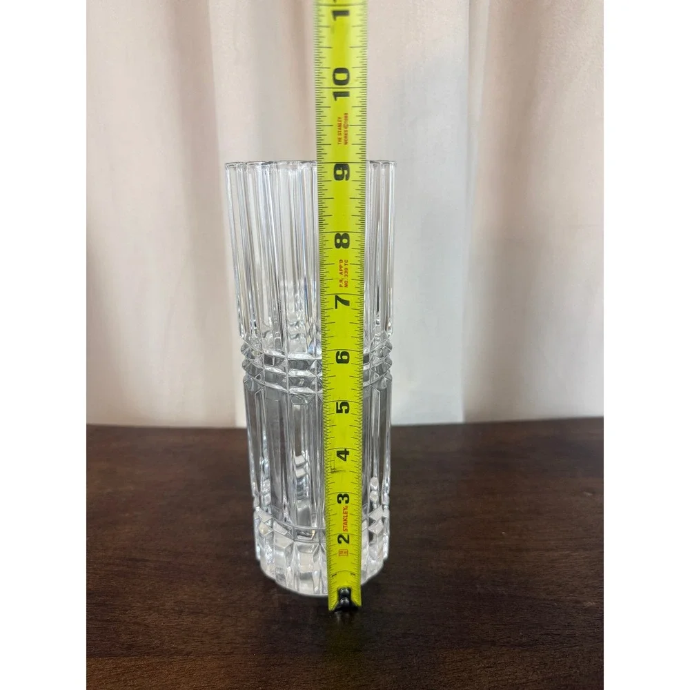 Cristal D'Arques 1970's French Montparnasse Art Deco‎ Crystal Vase 9
